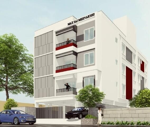 3 BHK apartment New Project in S. S. Colony, Madurai - Max Sai Meenakshi 