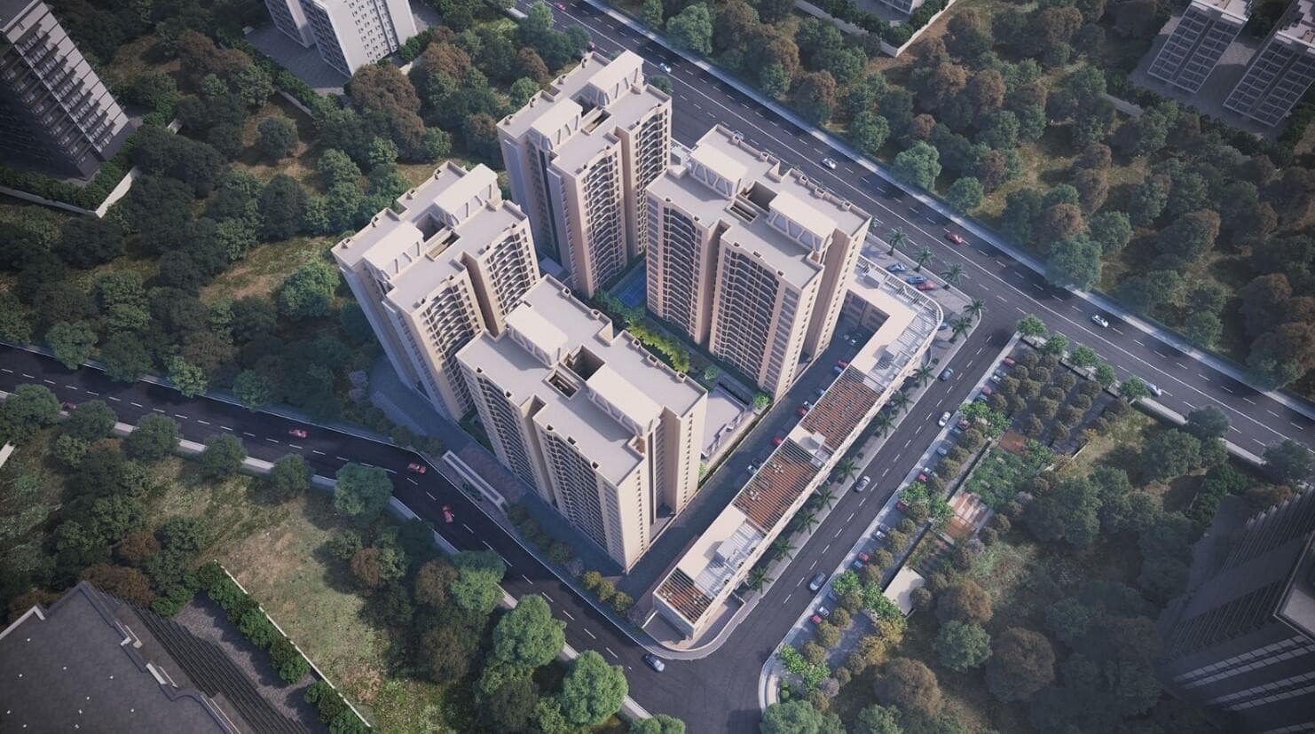 apartment New Project in Karanje, Satara - Kangralkar Landmark Towers 