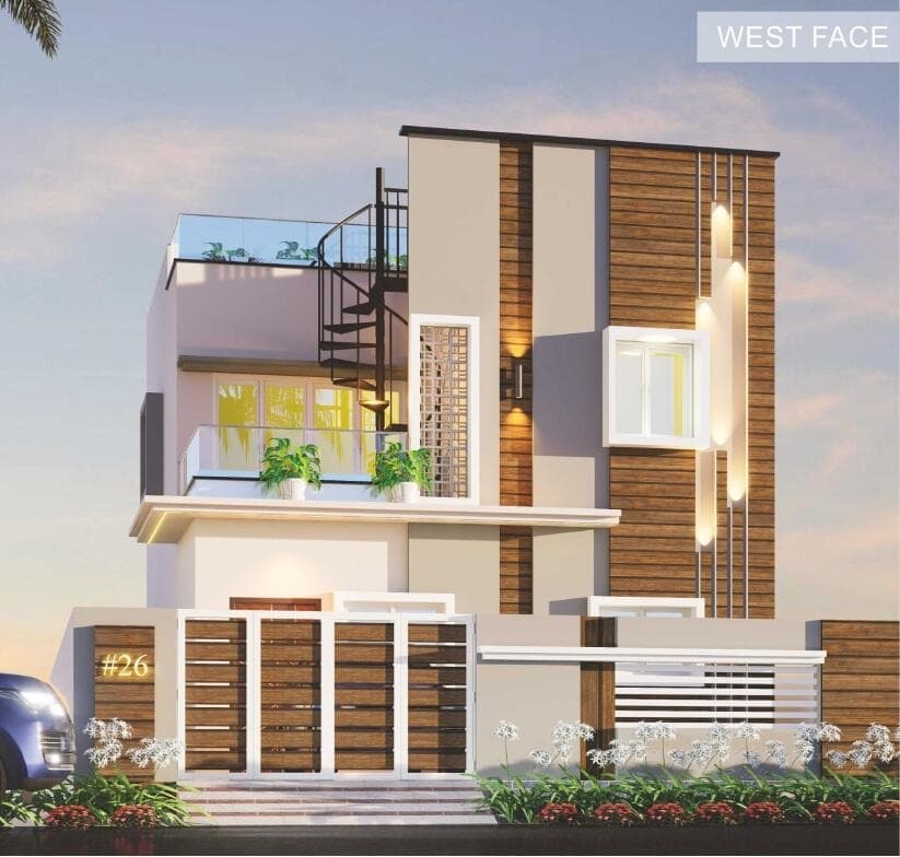 2 BHK villa New Project in Sudireddypalli, Kurnool - Mounika Homes 
