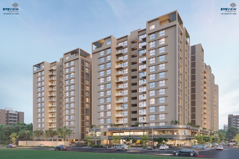 3 BHK Apartment in Gurukul, Ahmedabad — Kavisha The Canvas