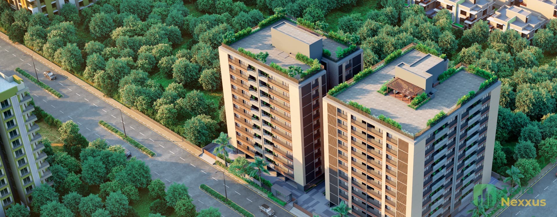 4 BHK Apartment in Chandkheda, Ahmedabad — 4 BHK Apartment in Dev Aamrakunj Platinum, Chandkheda, Ahmedabad