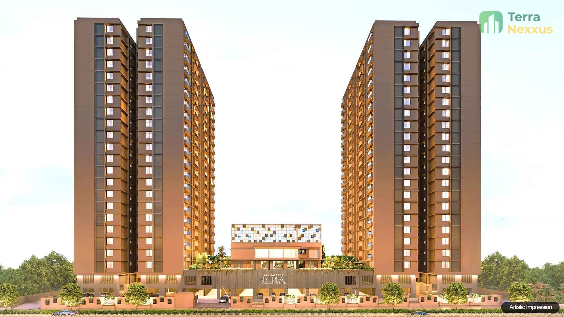 4 BHK Apartment in Chharodi, Ahmedabad — 4 BHK Apartment in Malabar Retreat, Chharodi, Ahmedabad