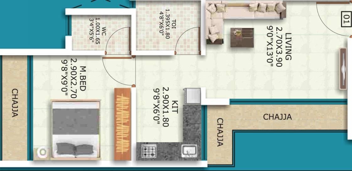 Rajmudra Toshal Villa - detail view in navi mumbai