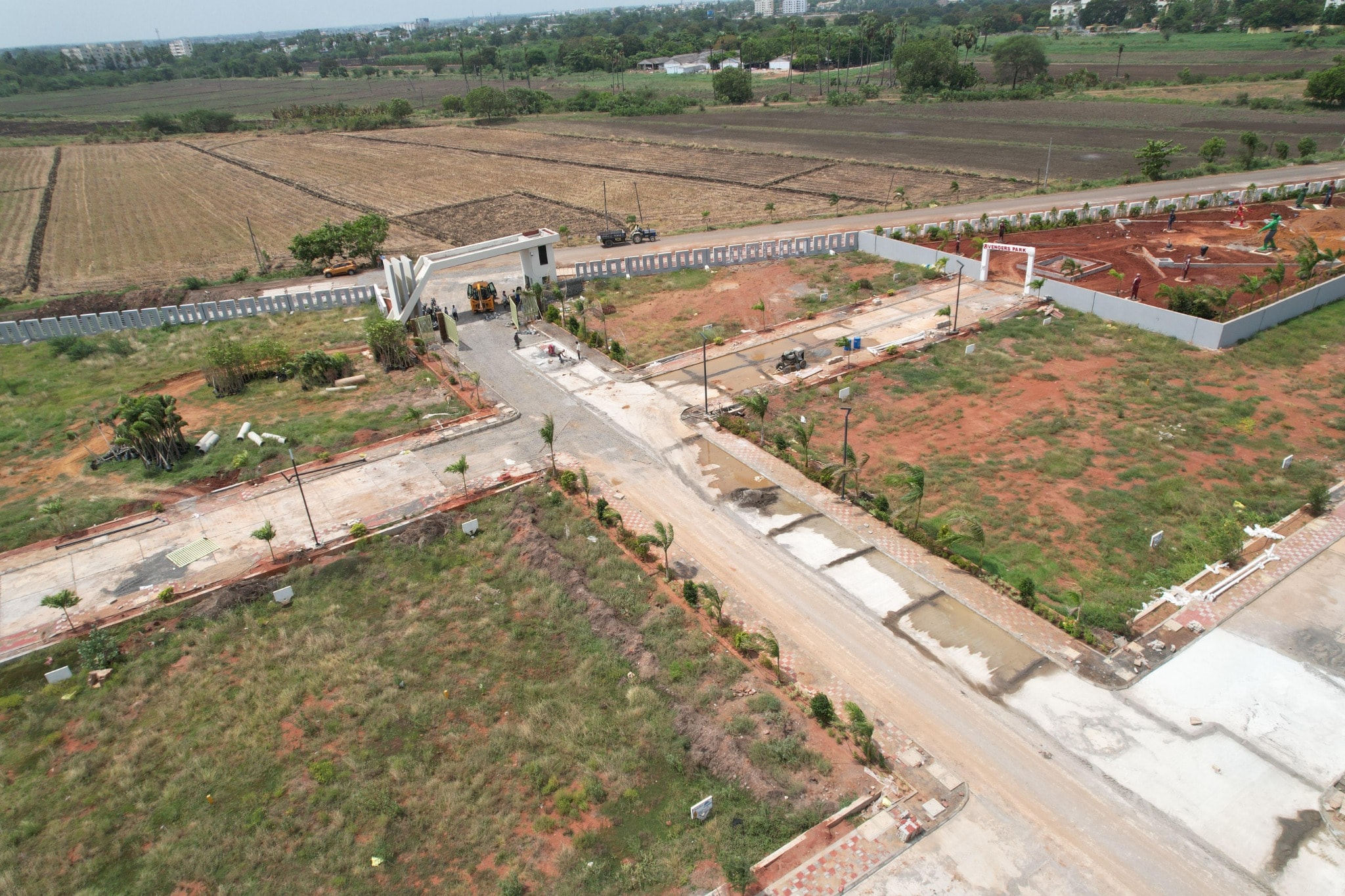 Sri Bhramara Regal City RESALE Residential land / Plot i - side view in Vijayawada