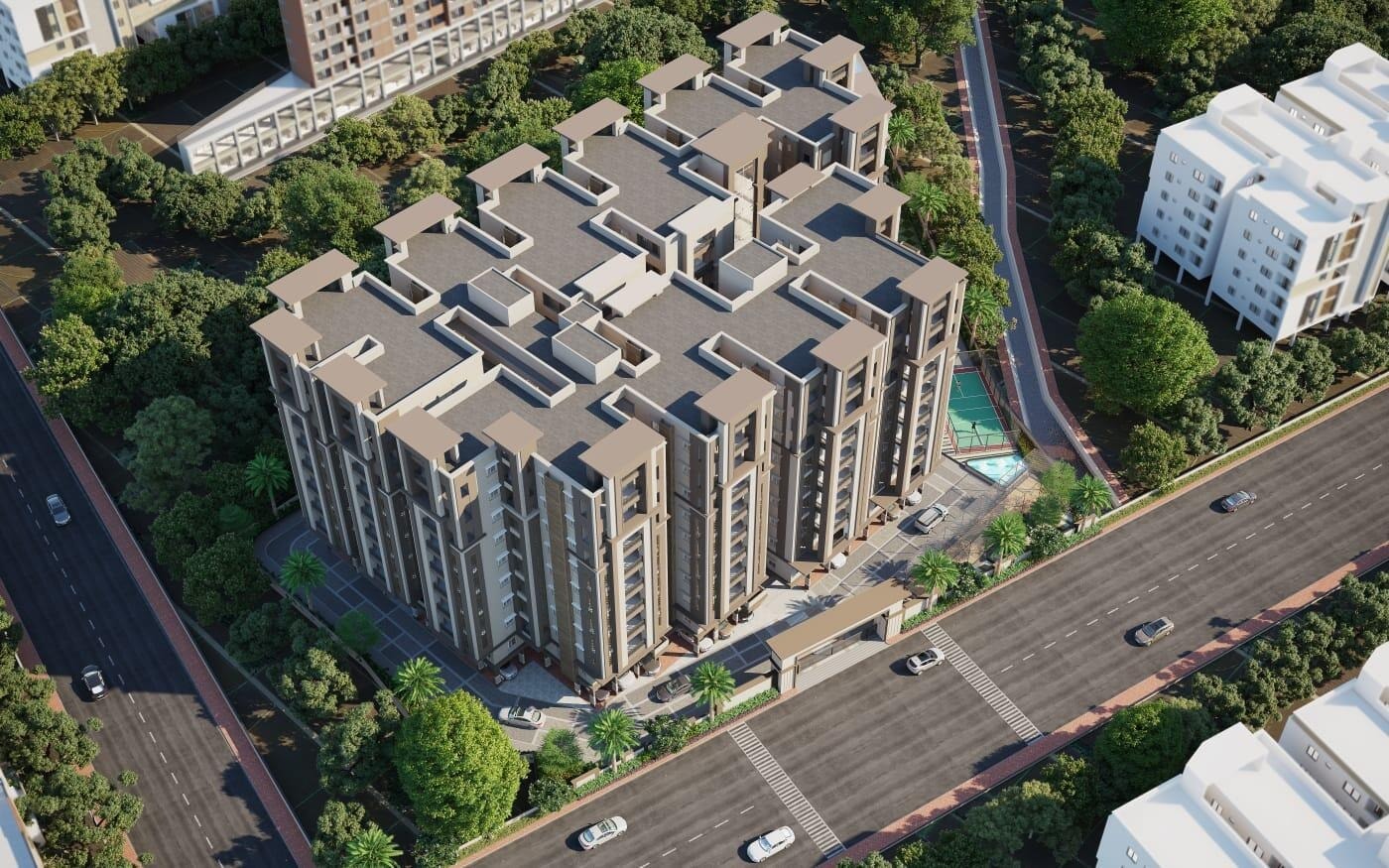 R K Opus Skies - 2 BHK apartment for buy-new in ravindra nagar, Tirupati - main view