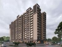 Ganesha Bansari Skyview  - side view in Gandhinagar