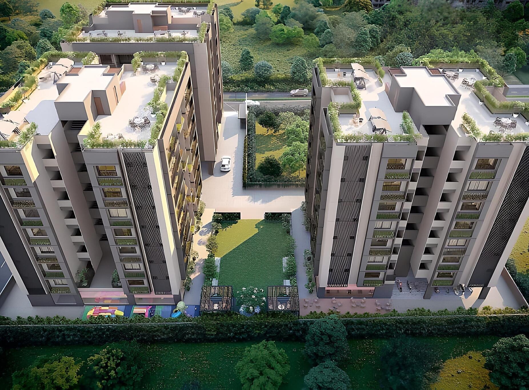 Arcus Aura - 3 BHK apartment for buy-new in Vastrapur, Ahmedabad - main view