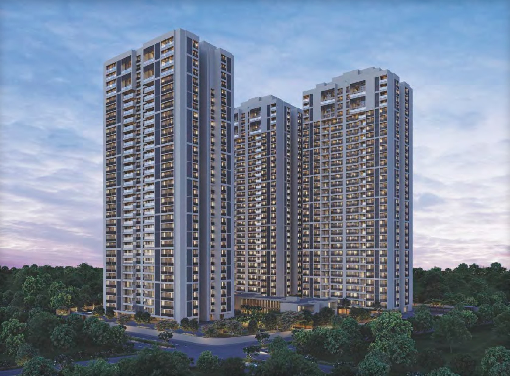 Riviera Majestica - 4 BHK apartment for buy-new in Shela, Ahmedabad - main view