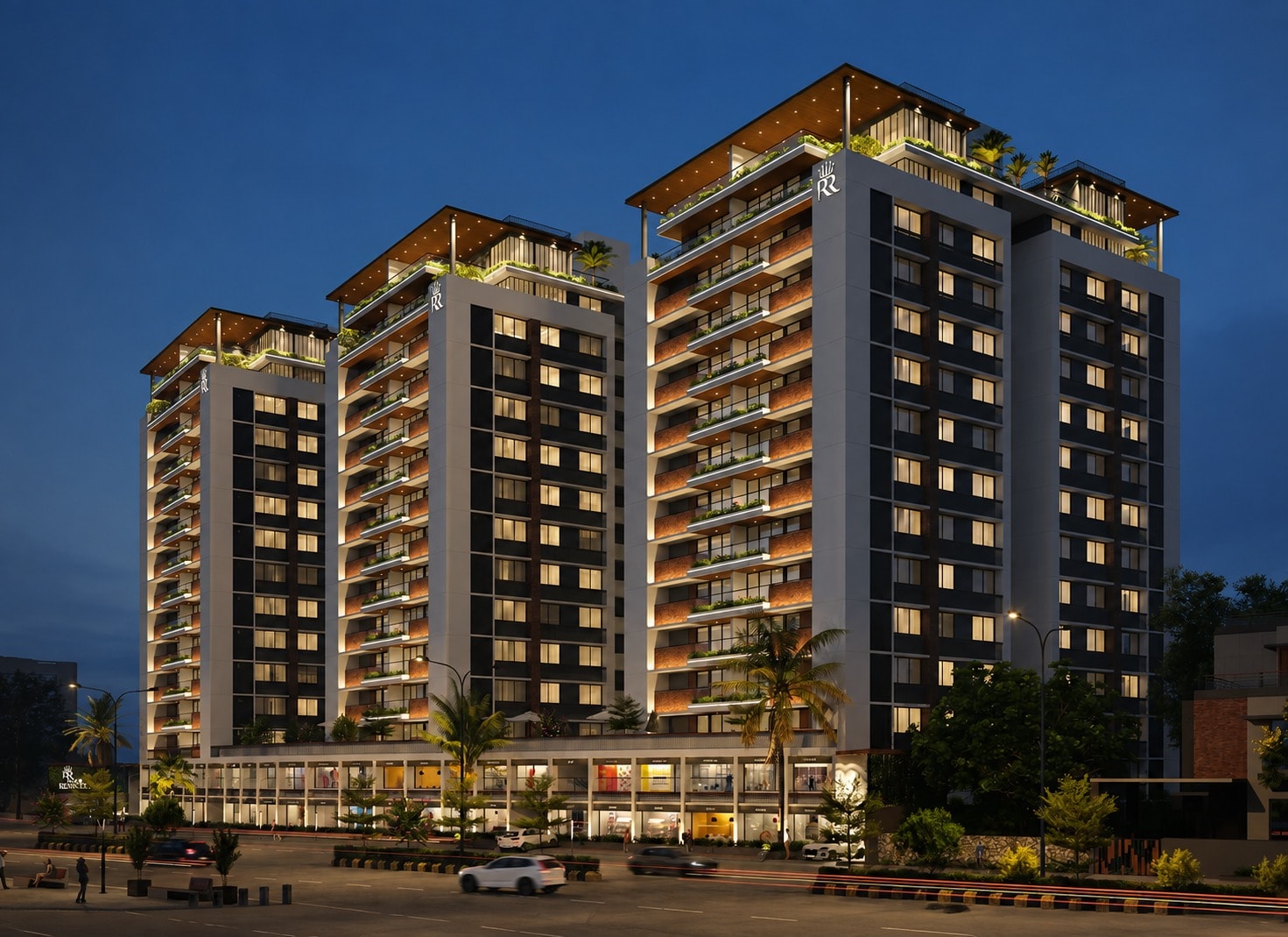 Royal Revanta 3 - 3 BHK apartment for buy-new in Randesan, Gandhinagar - main view