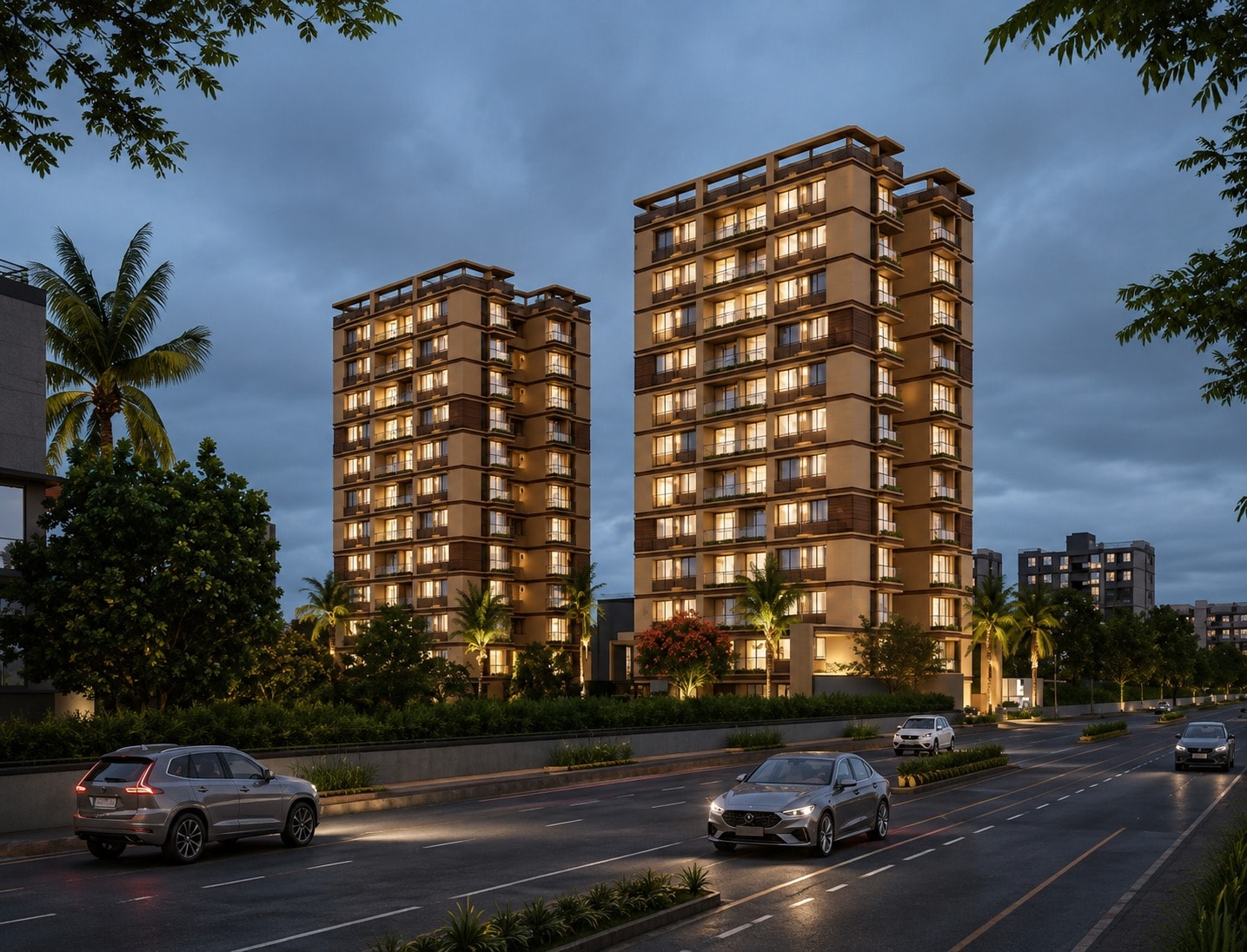 VERDANA - 4 BHK apartment for buy-new in Raysan, Gandhinagar - main view