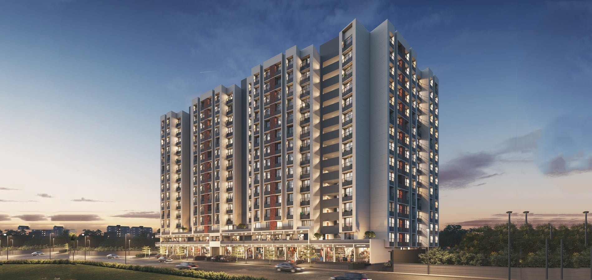 HR Eternia - 2 BHK apartment for buy-resale in Shela, Ahmedabad - main view