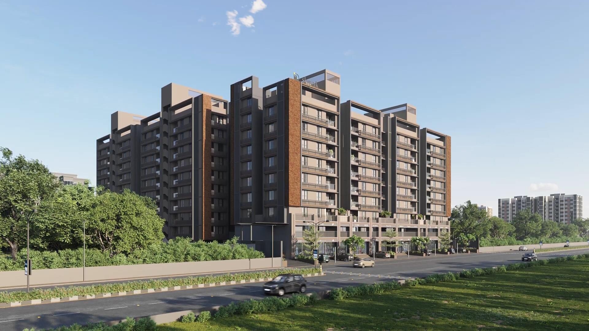 Divine Skypark  - side view in Ahmedabad