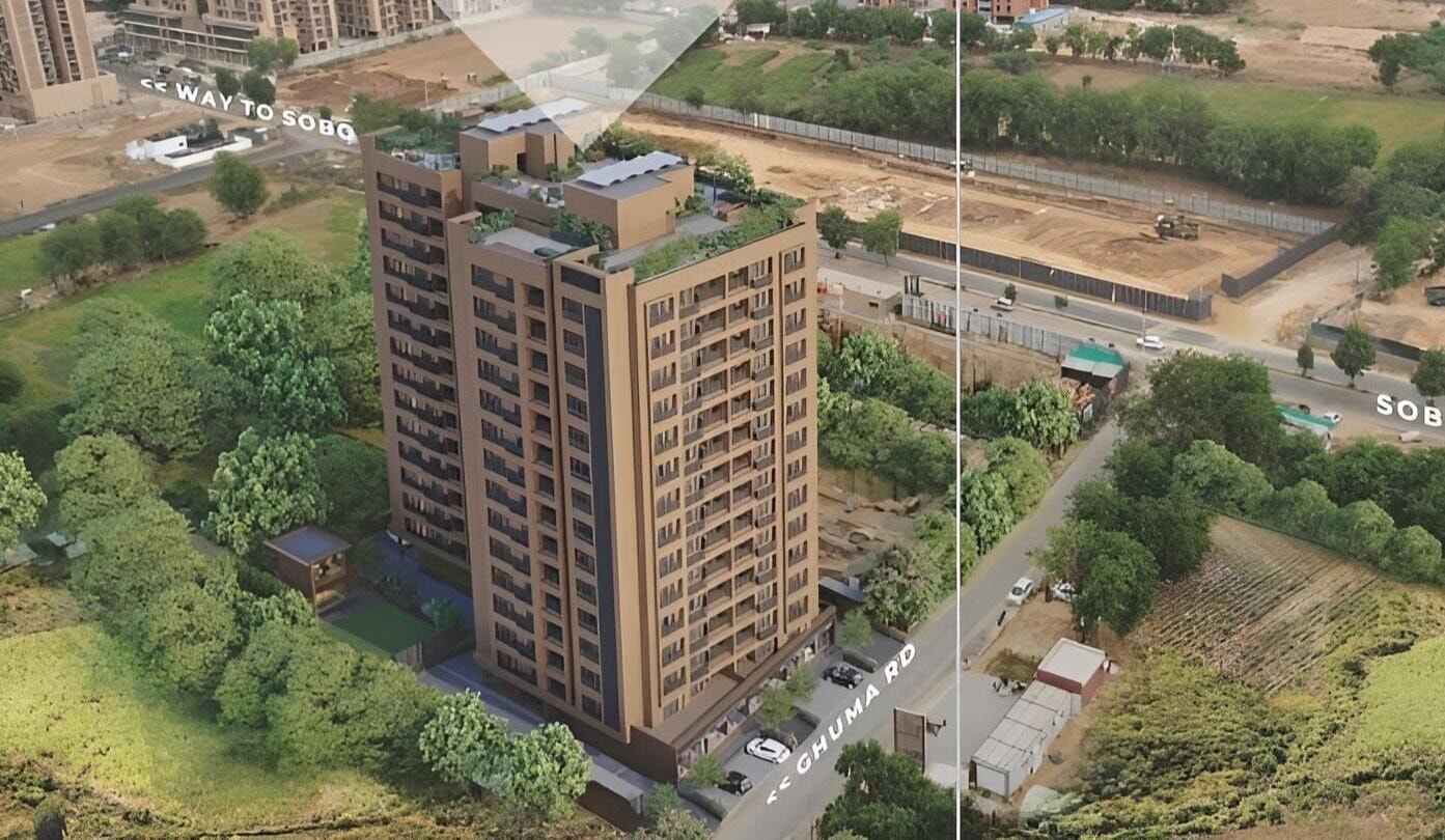 Harvi Helenium - 1 BHK apartment for buy-new in South Bopal, Ahmedabad - main view