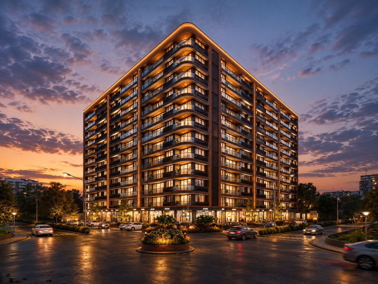 Madhav Aishvaryam - 3 BHK apartment for buy-new in Sargasan, Gandhinagar - main view