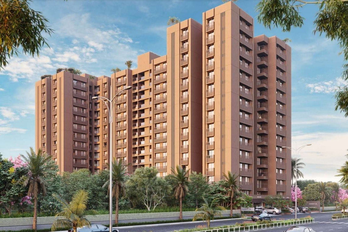 Sukirti 54 - 3 BHK apartment for buy-new in Shela, Ahmedabad - main view