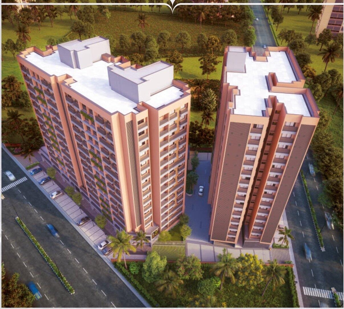 Elenza Castle - 3 BHK apartment for buy-new in Shela, Ahmedabad - main view