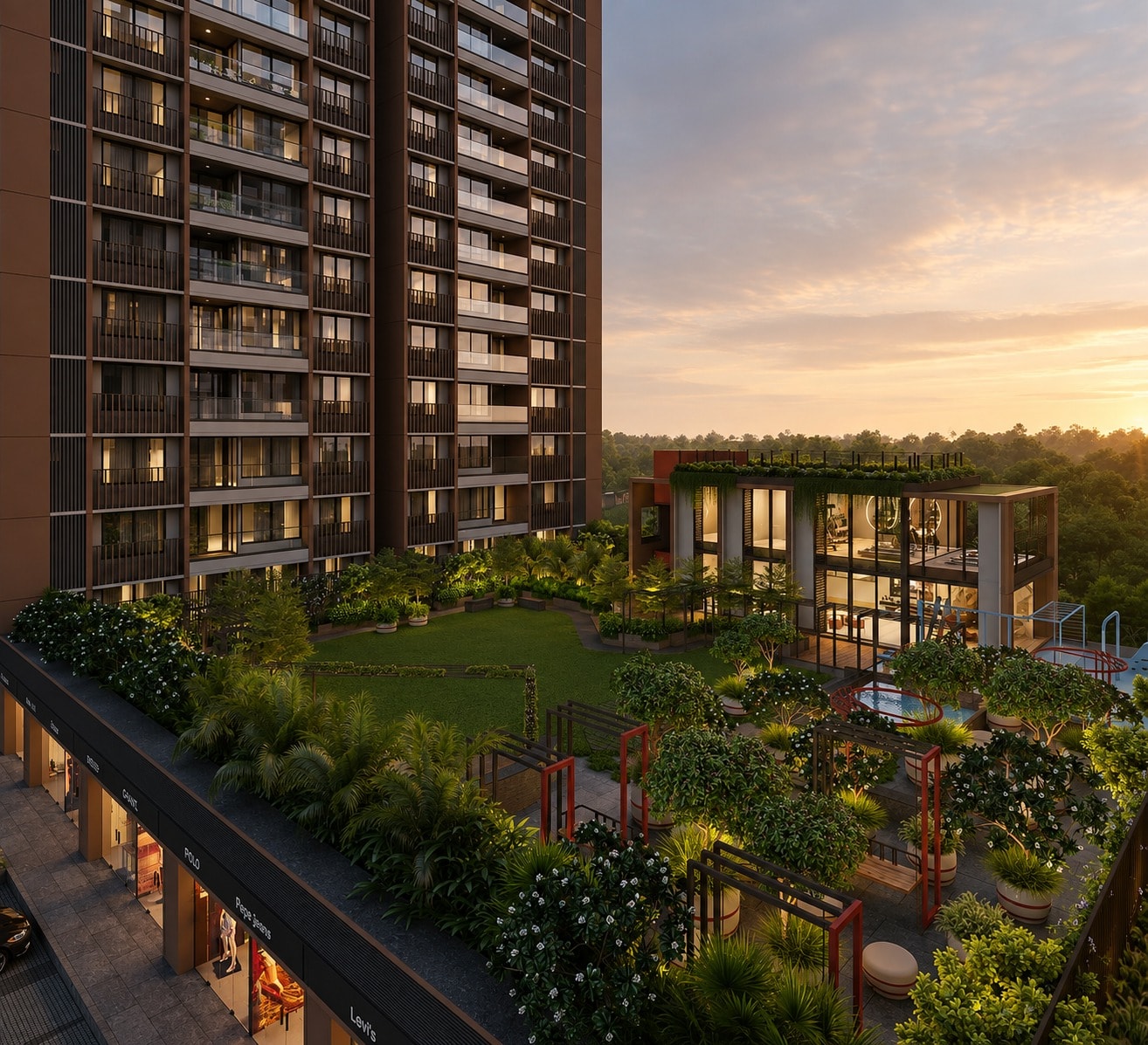 Divine Sanidhya - exterior view in Gandhinagar