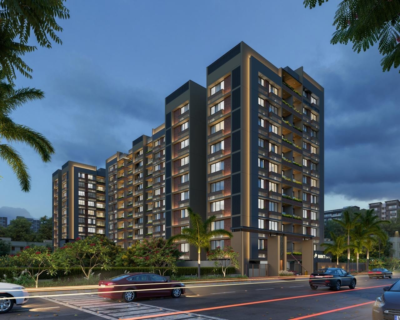 Bhakti Sky - 3 BHK apartment for buy-new in Hanspura, Ahmedabad - main view