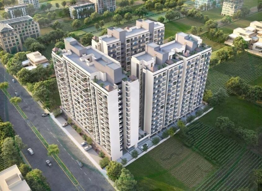 Om The Amber - 2 BHK apartment for buy-new in Tragad, Ahmedabad - main view
