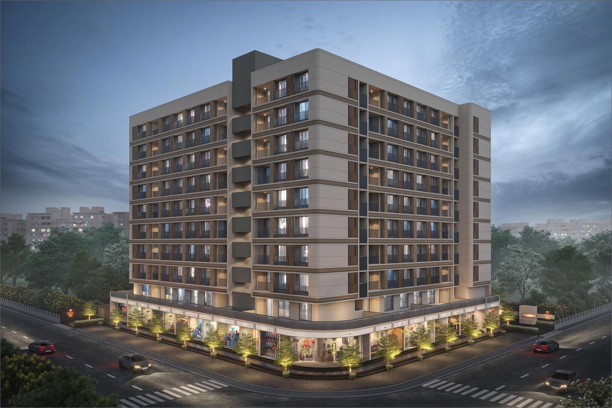 Uma Shlok 99  - side view in Ahmedabad