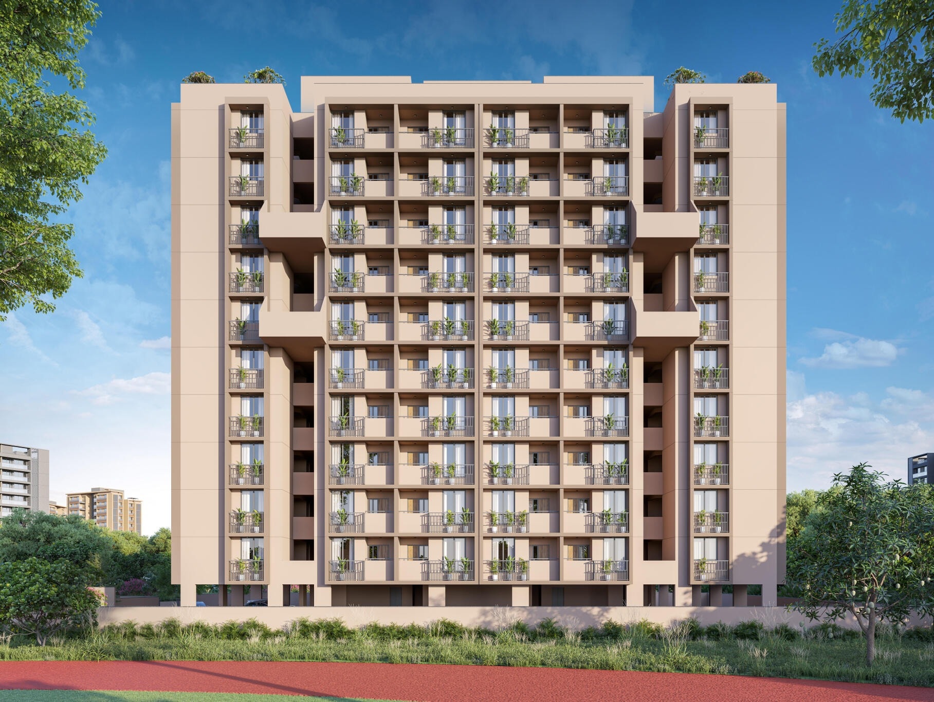 Signature Sarvasva - side view in Ahmedabad
