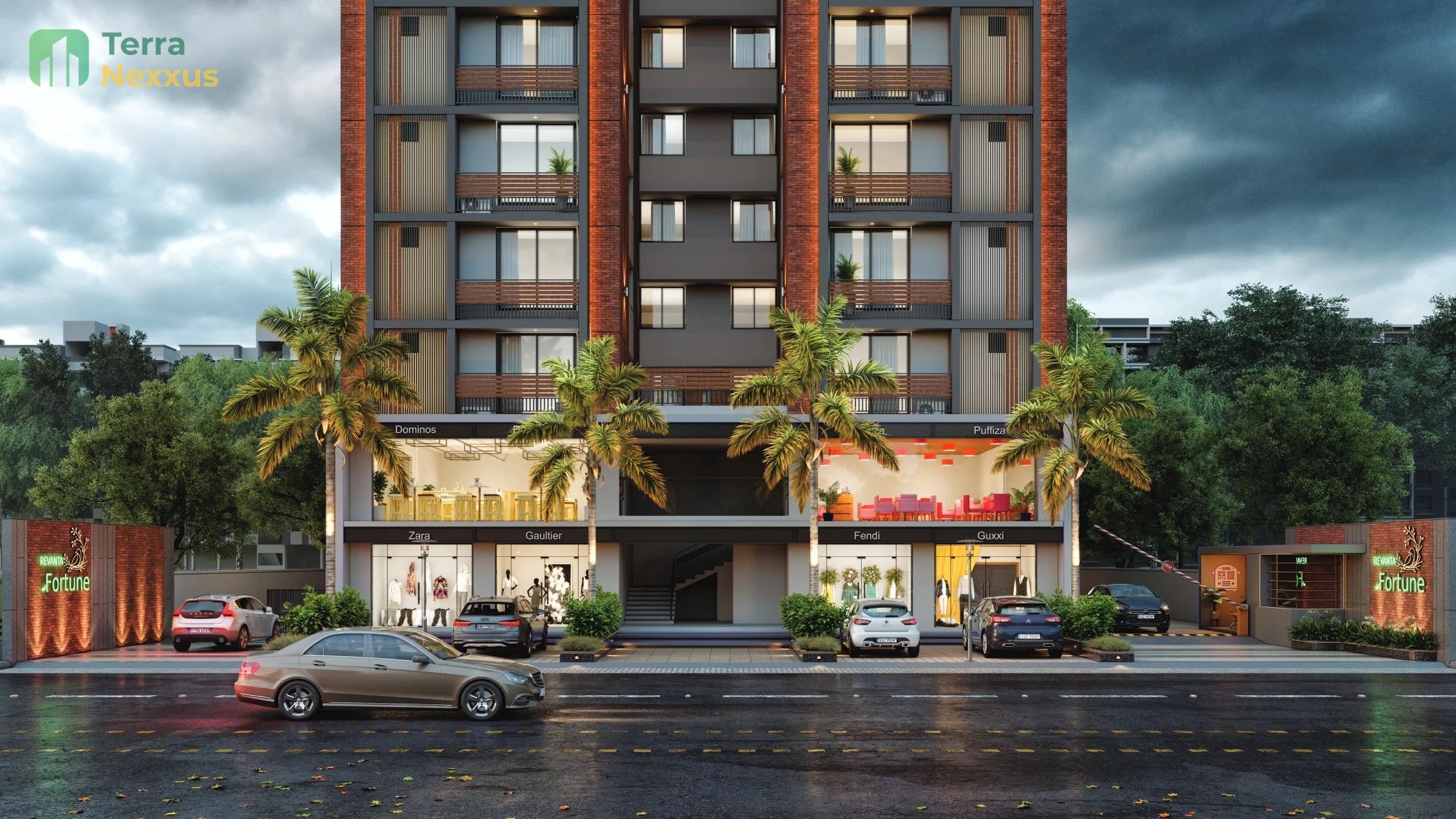 2 BHK Apartment in Revanta Fortune, Koba, Gandhinagar - side view in Gandhinagar