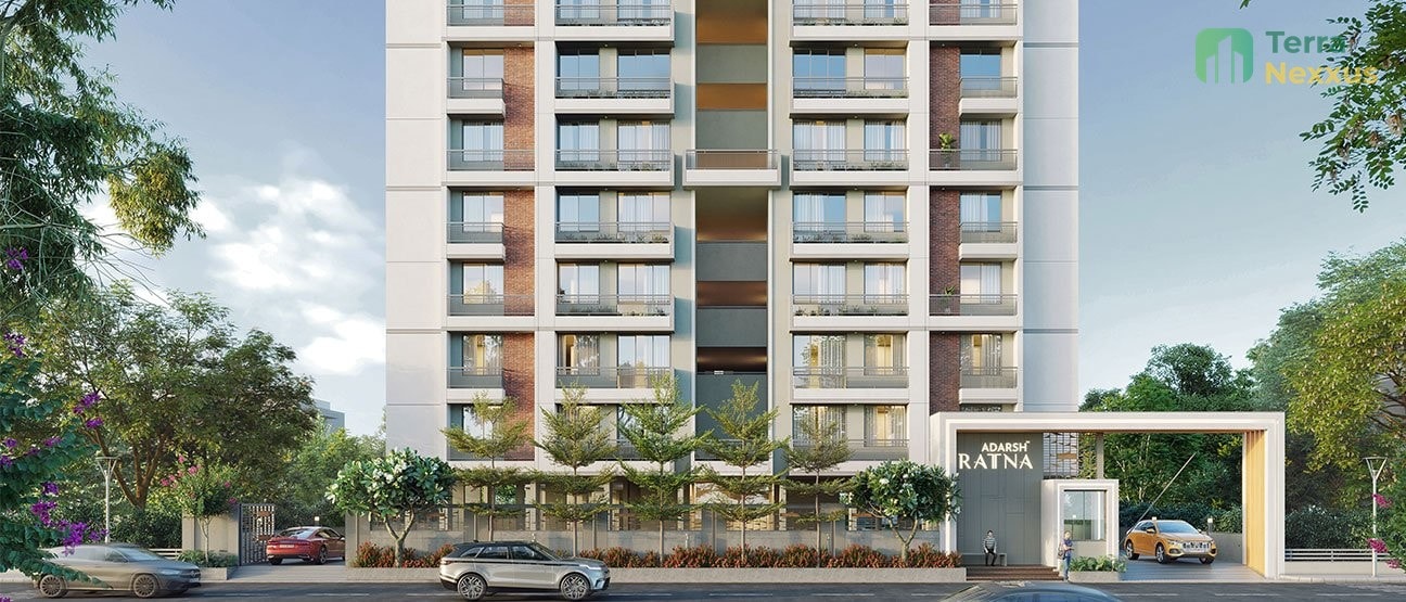 3 BHK Apartment in Adarsh Ratna, Hanspura, Ahmedabad - 3 BHK apartment for buy-new in Hanspura, Ahmedabad - main view