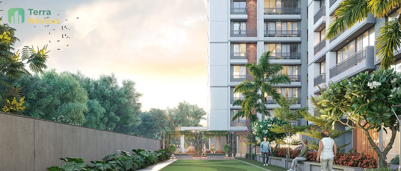 3 BHK Apartment in Adarsh Ratna, Hanspura, Ahmedabad - side view in Ahmedabad