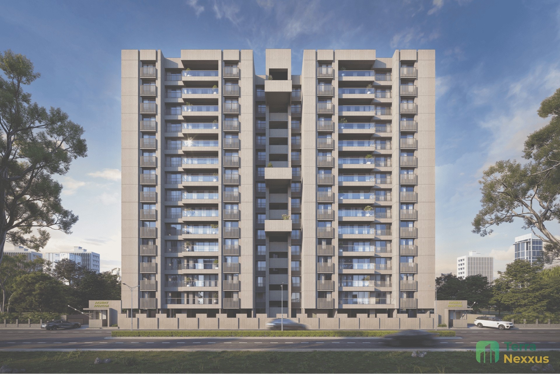 2 BHK Apartment in Aashray Anantam, Shilaj, Ahmedabad - side view in Ahmedabad