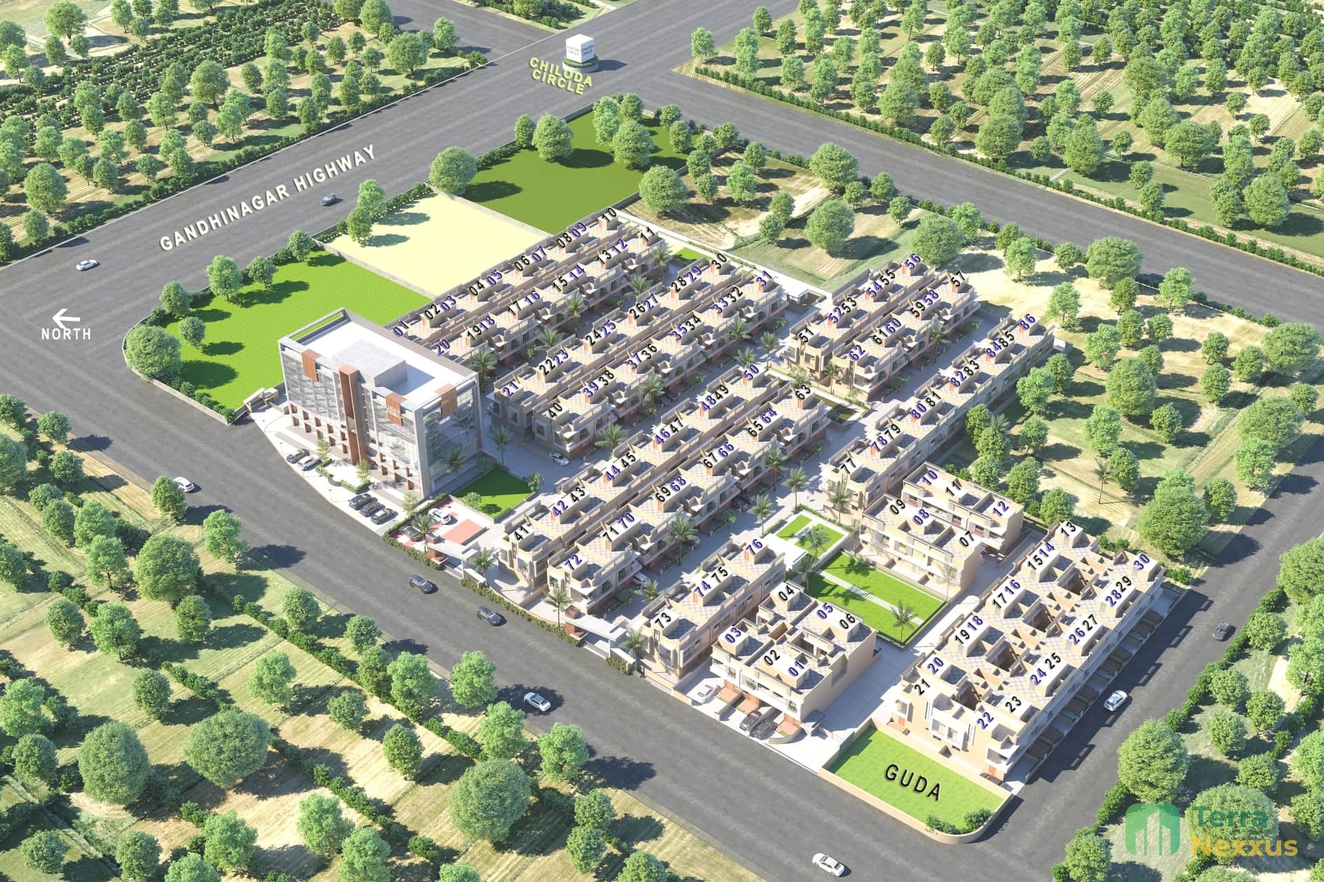 4 BHK Villa in Jeet City, Mota Chiloda, Gandhinagar - side view in Gandhinagar