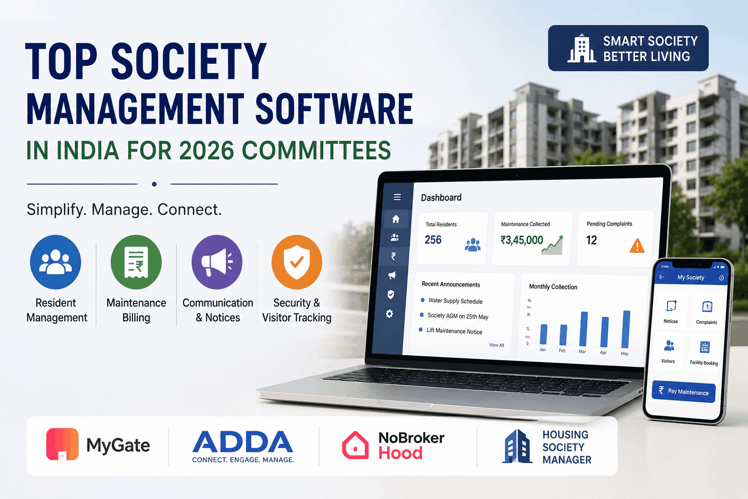Top Society Management Software in India for 2026 Committees