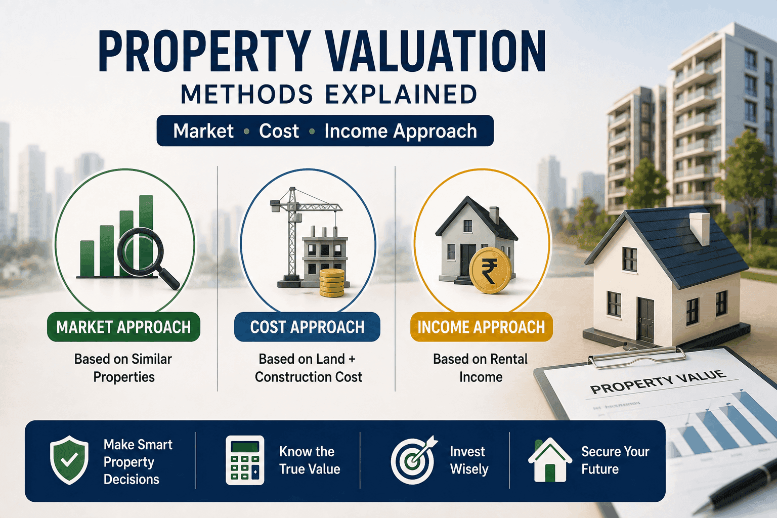 Property Valuation Methods Explained: Market, Cost & Income