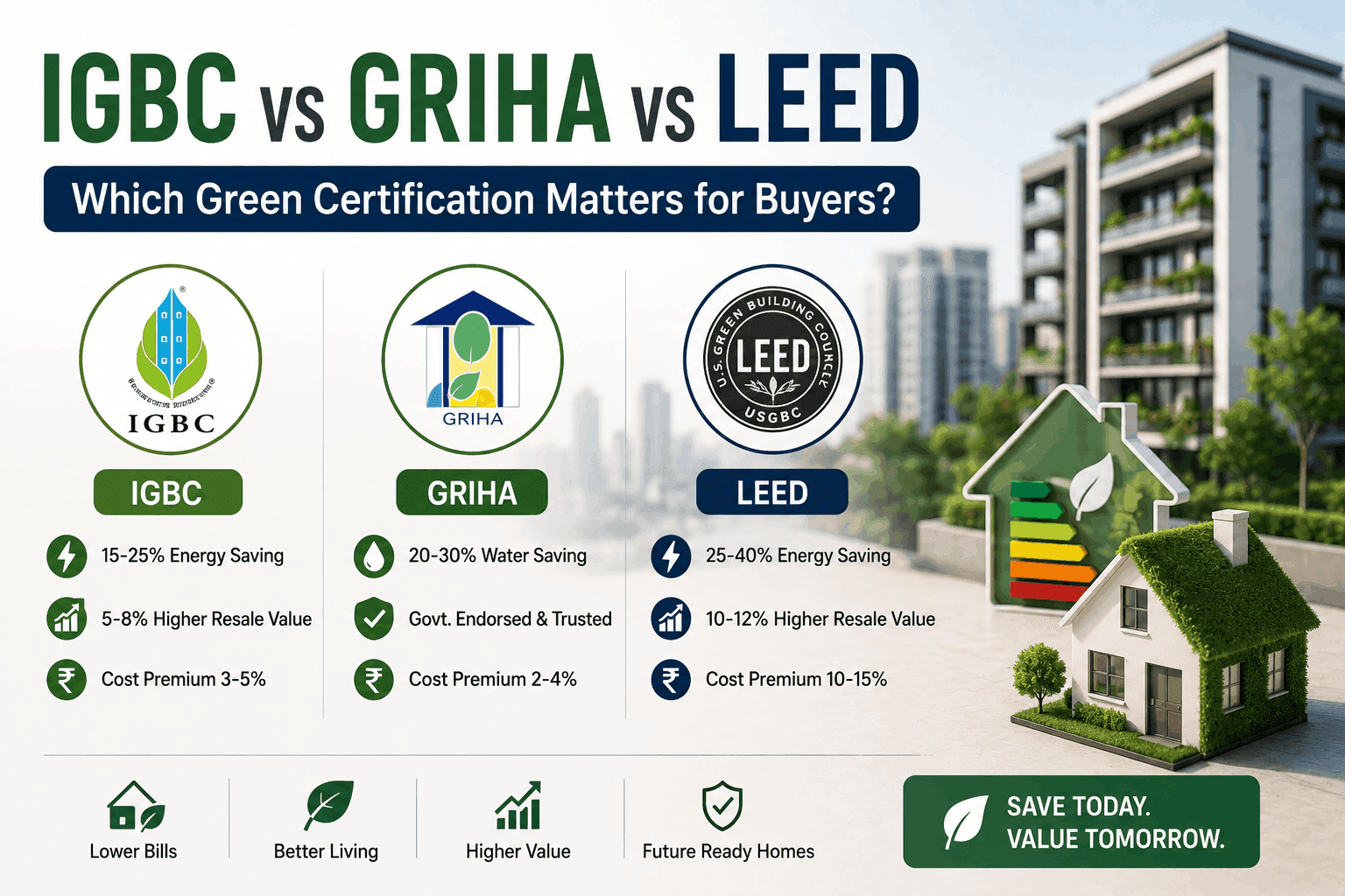 IGBC vs GRIHA vs LEED: Which Green Certification Matters for Buyers?
