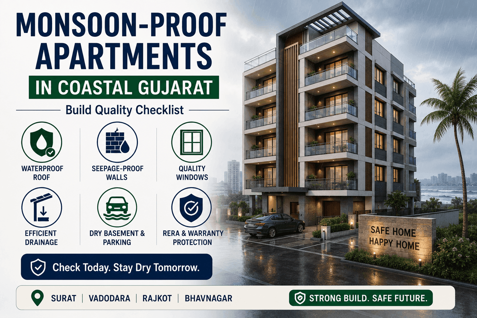 Monsoon-Proof Apartments in Coastal Gujarat: Build Quality Checklist