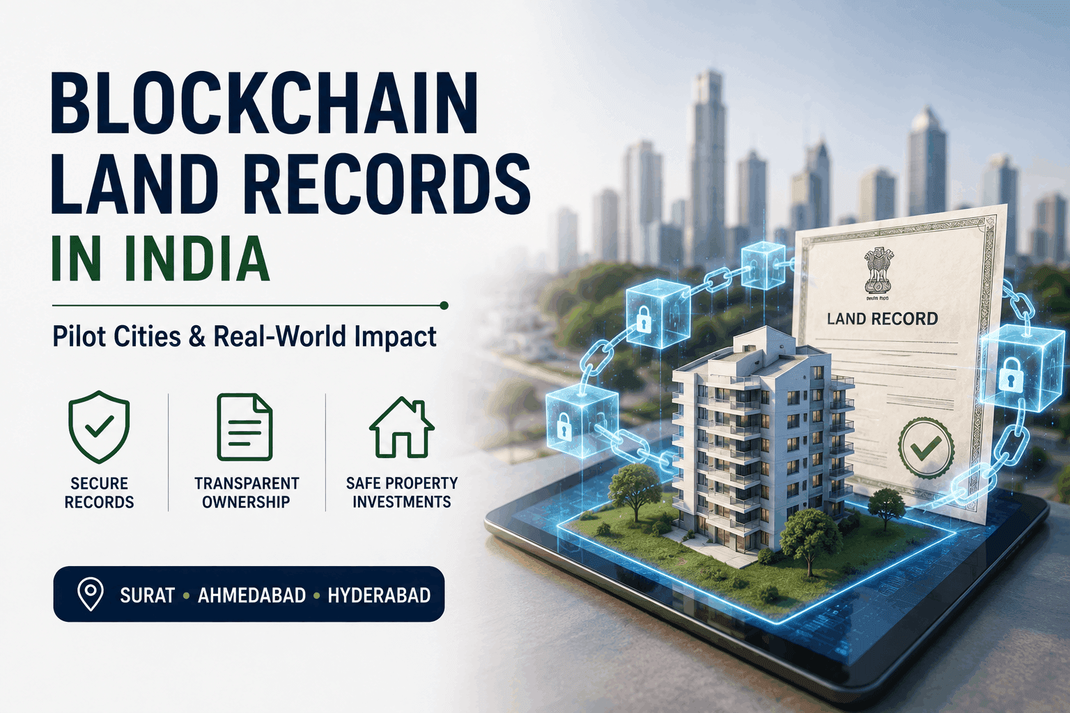 Blockchain Land Records in India: Pilot Cities and Real-World Impact