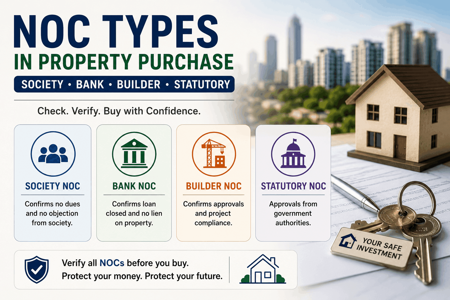 NOC Types in Property Purchase: Society, Bank, Builder, Statutory