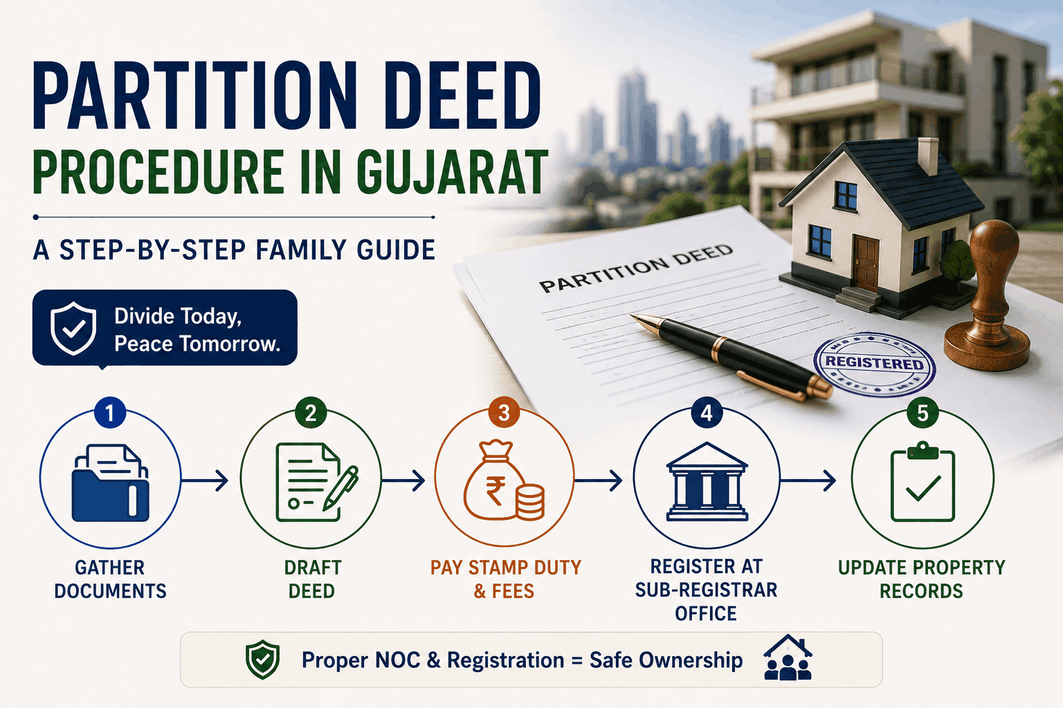 Partition Deed Procedure in Gujarat: A Step-by-Step Family Guide