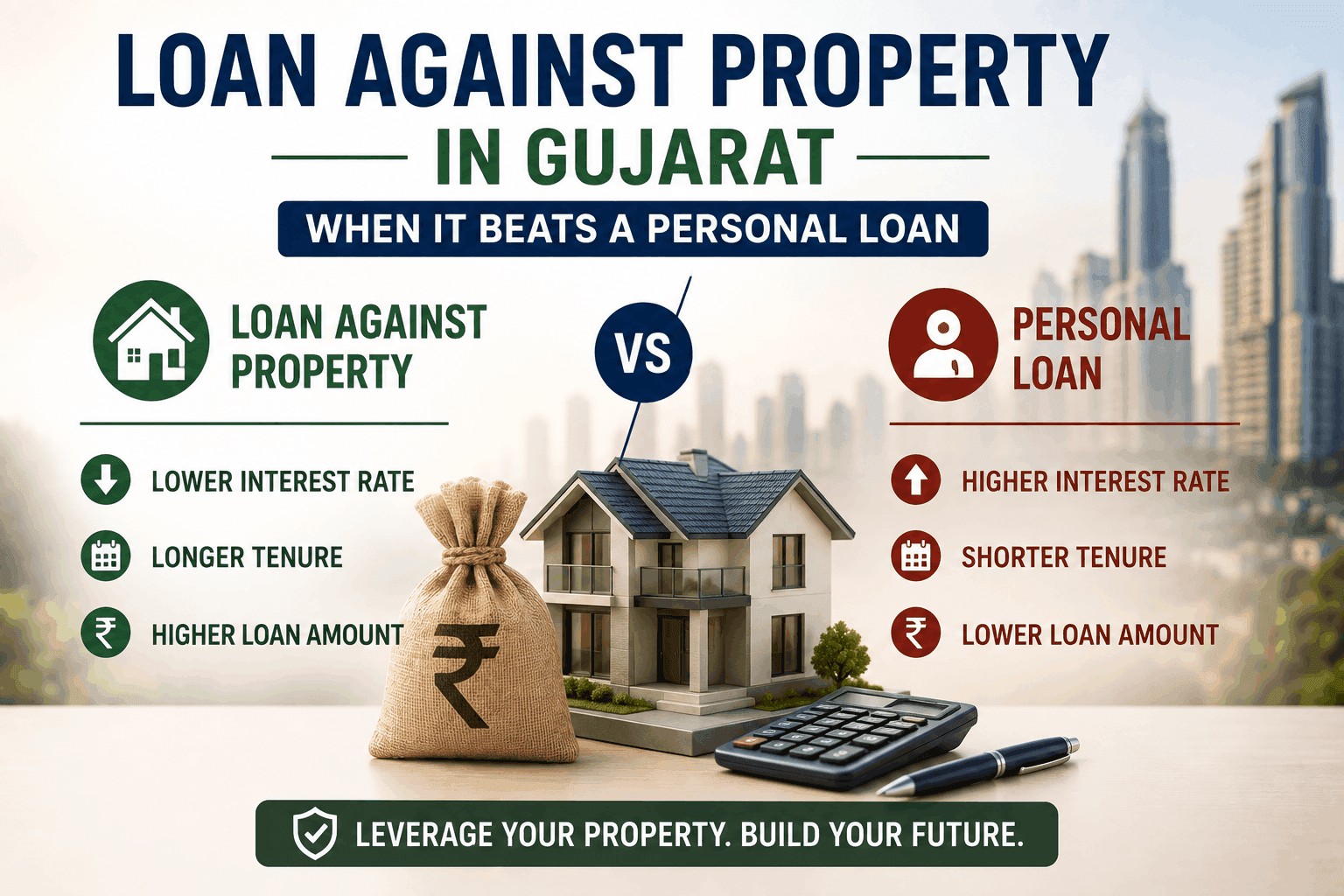 Loan Against Property in Gujarat: When It Beats a Personal Loan
