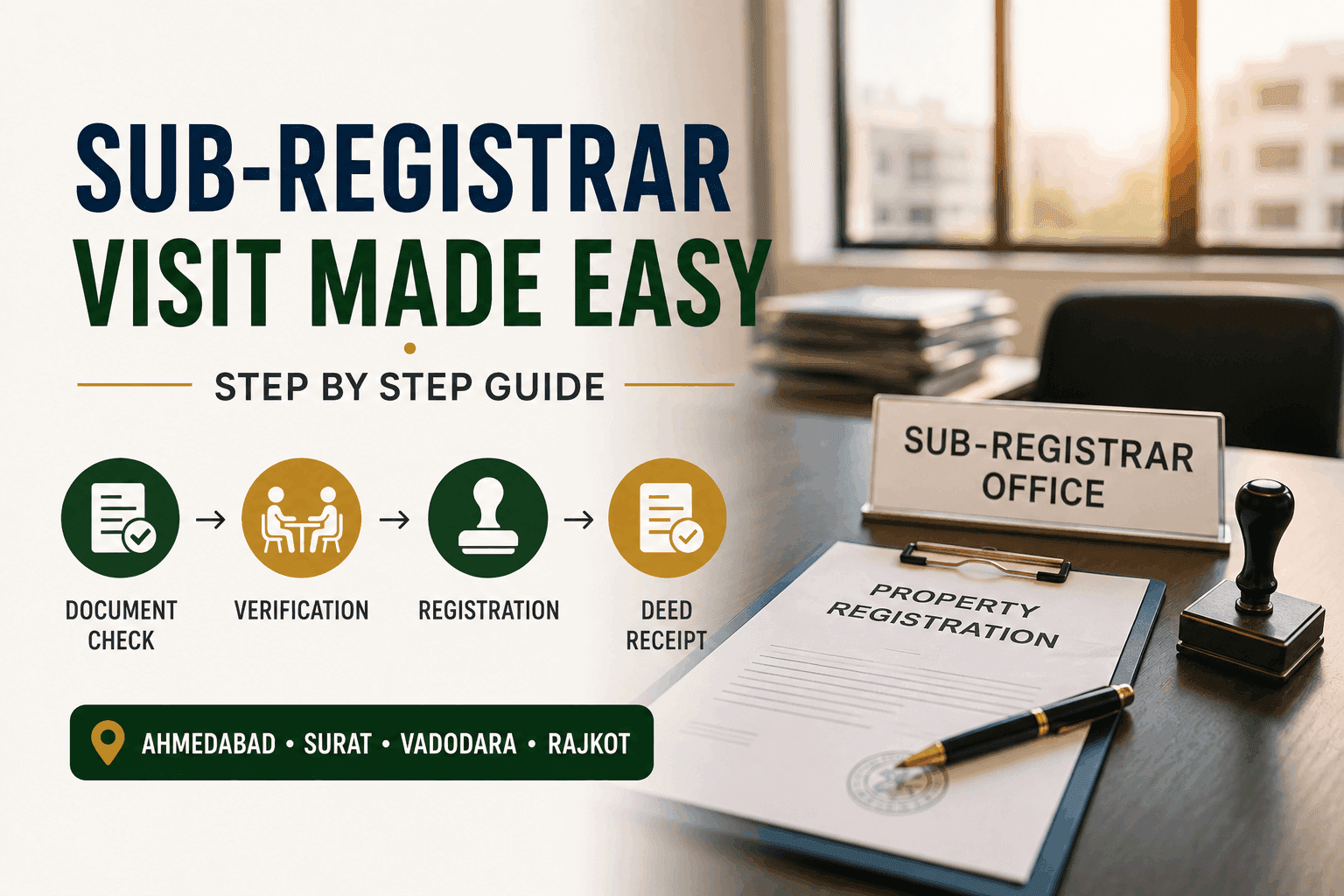 How a Gujarat Sub-Registrar Office Visit Actually Works Step by Step