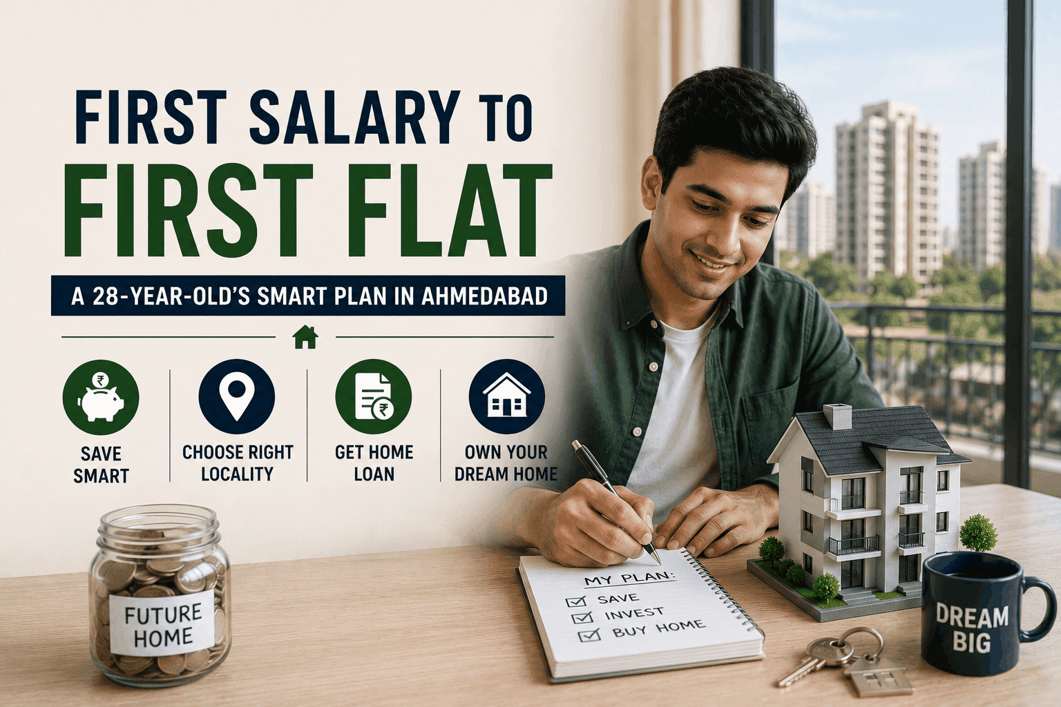 First Salary to First Flat: A 28-Year-Old's Realistic Property Plan in Ahmedabad