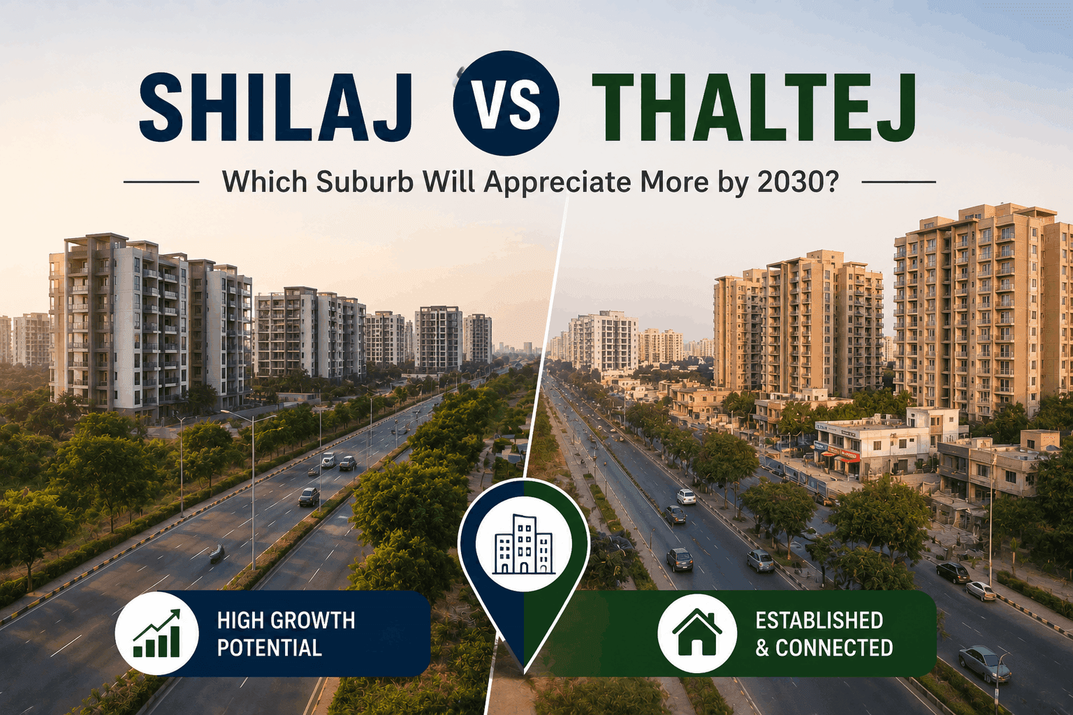 Shilaj vs Thaltej: Which Suburb Will Appreciate More by 2030?