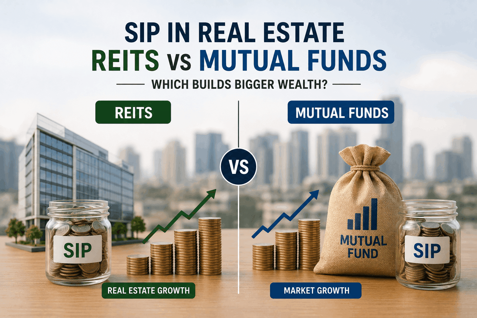 SIP in Real Estate via REITs vs Mutual Funds: Which Builds Bigger Wealth?