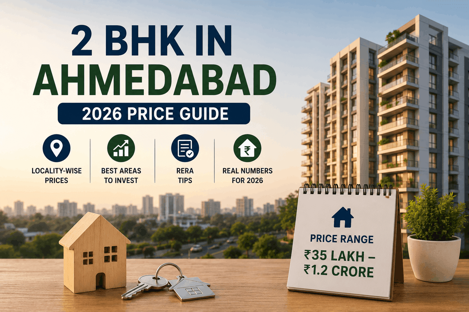 How much does a 2 BHK cost in Ahmedabad? 2026 Real Numbers