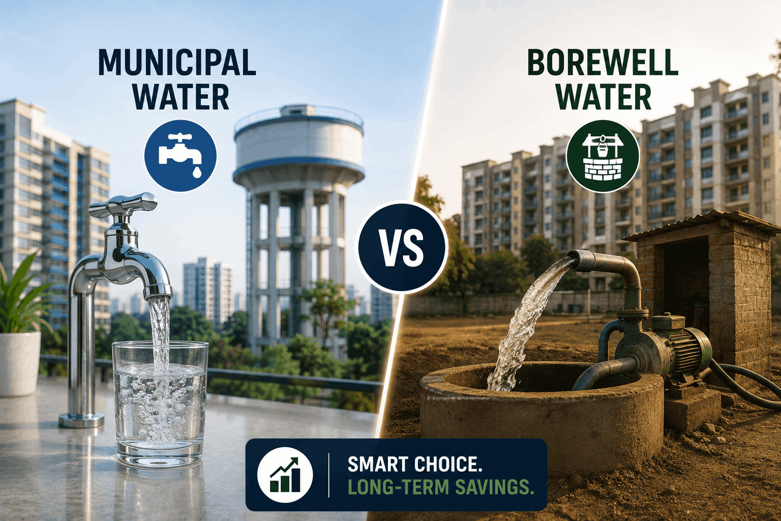 Borewell vs Municipal Water in Indian Homes: Cost Analysis