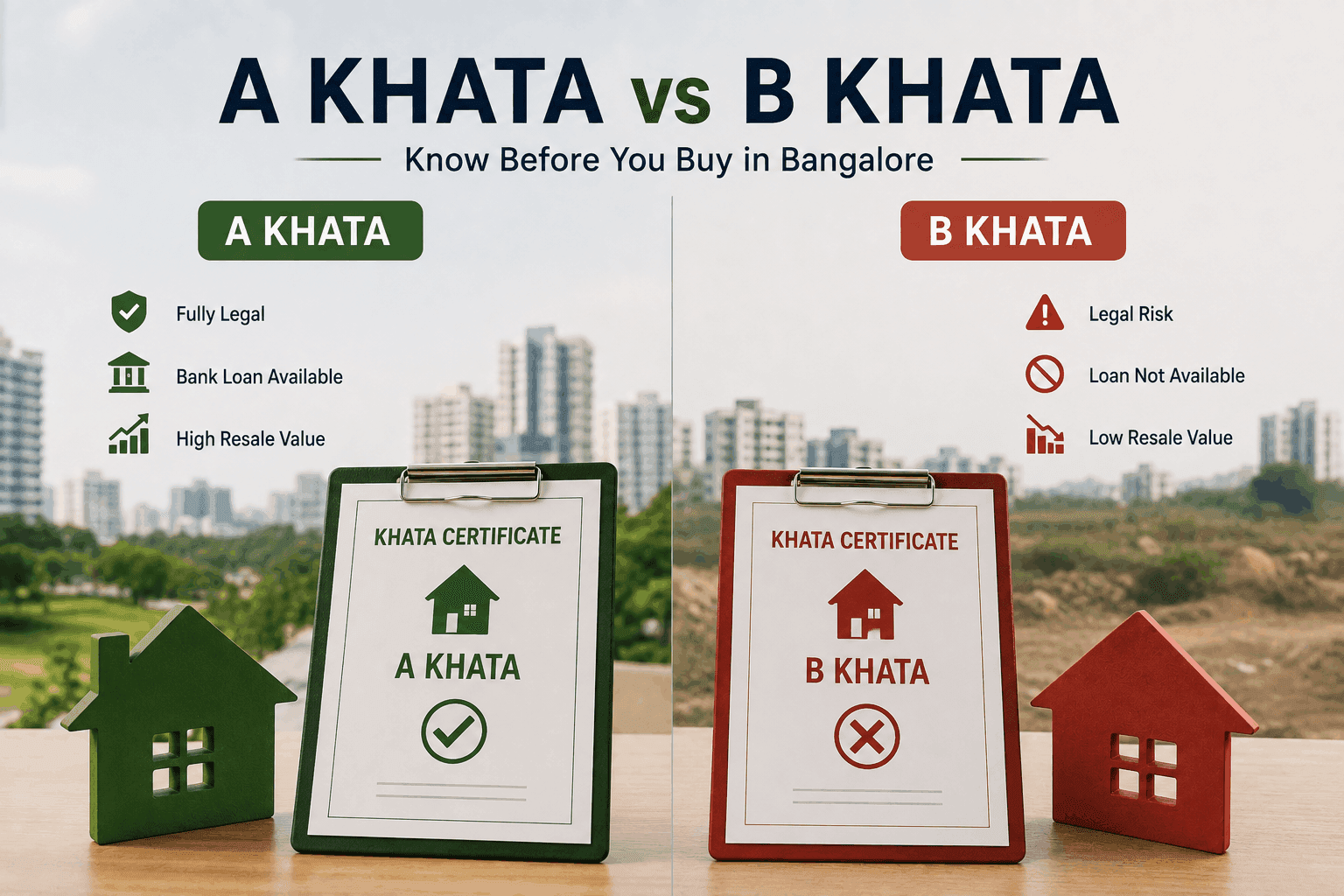 Khata Certificate: A or B Khata? What Bangalore Buyers Must Know