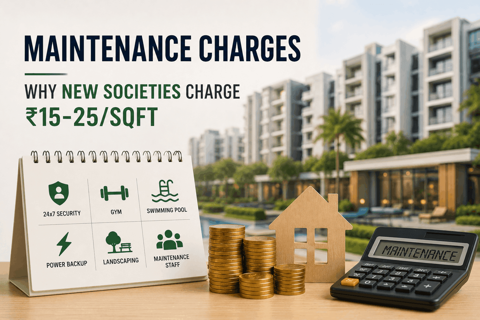 Maintenance Charges: Why New Societies Charge ₹15-25/sqft