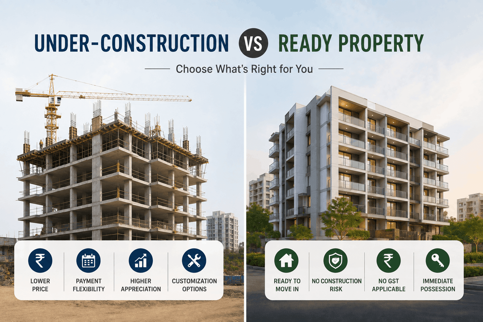 Under-Construction vs Ready Property: Pros, Cons & Hidden Costs