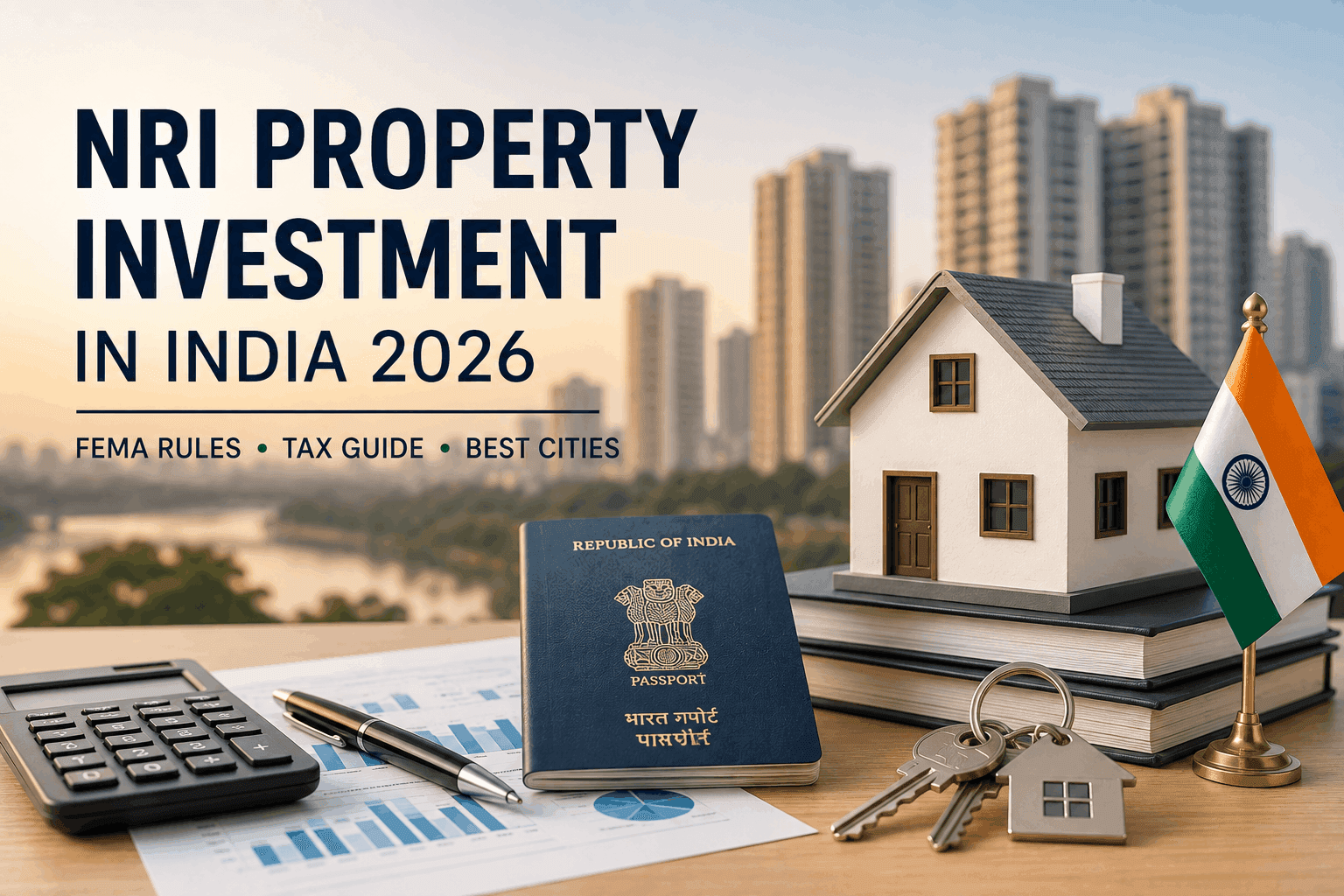 NRI Property Investment in India 2026: FEMA Rules, Tax & Best Cities