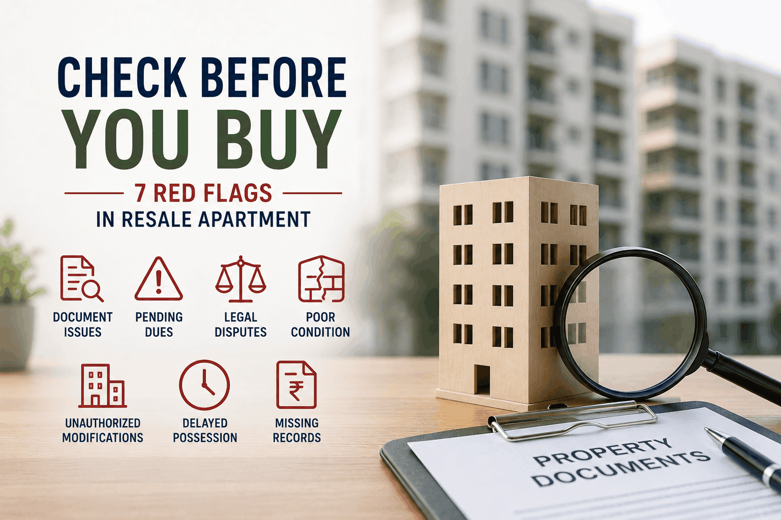 7 Red Flags to Spot Before Buying a Resale Apartment in India