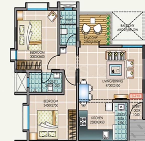 Floor Plan 2 - Siddhivinayak Ocean Infinity